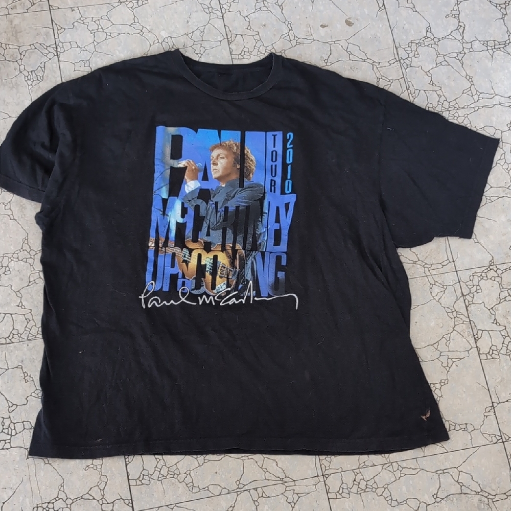 Paul McCartney Up And Coming 2010 Tour Tee Ptp 25-28